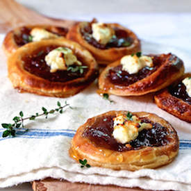 Caramelized Onion and Feta Tartlets