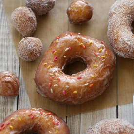 Orange-Fennel Cake Doughnuts