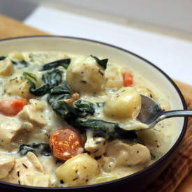 Cream Chicken Gnocci Soup
