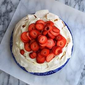 Strawberry Pavlova with Ricotta Cream