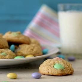 Lightened Up Buttery M&M Cookies