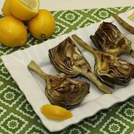 Grilled Lemon Garlic Artichokes