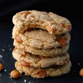 Browned Butter Salted Caramel Cookies