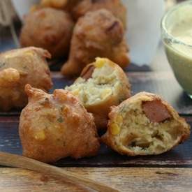 Corn and Smoked Sausage Fritters