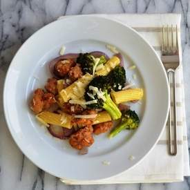 Rigatoni with Roasted Sausage and Broccoli