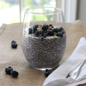 Blueberry Almond Chia Seed Pudding