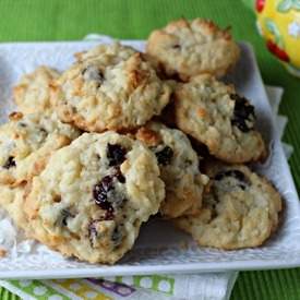 Cherry Sugar Cookie Macaroons