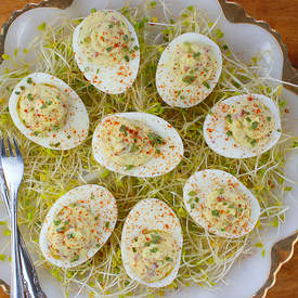 Potato Stuffed Deviled Eggs