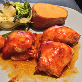 Sweet and Spicy Chicken Thighs