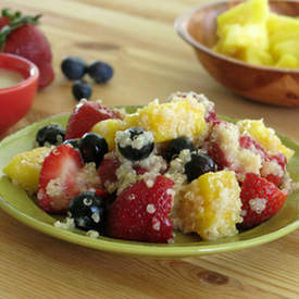 Quinoa Fruit Salad with Honey Lime Dressing