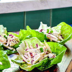 Lettuce Wraps-Celery Root & Lentils