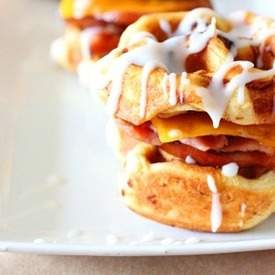 Cinnamon Roll Breakfast Sandwiches