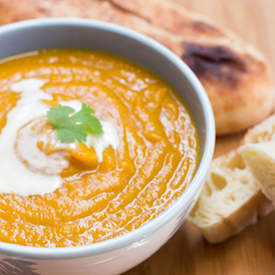 Roasted Pumpkin & Sweet Potato Soup