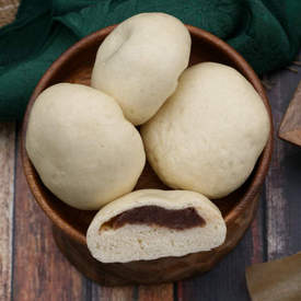 Sweet Bean Buns (steamed or baked)