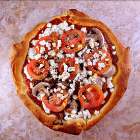 Rustic Ricotta Tomato Tart 