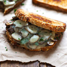 Garlic Butter Mushroom & Provolone Melts