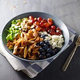 Rainbow Chicken Salad w/ Honey Mustard Dressing