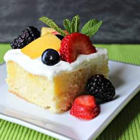 Skinny Tres Leches Poke Cake