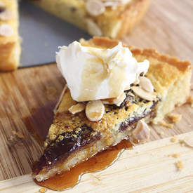Frangipane tart with Pedro XimÃ©nez dates