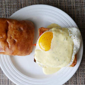 Egg Sandwich with Dill Hollandaise