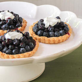 Mom's Glazed Blueberry Tarts