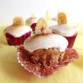 Banana Peanut Butter Cupcake