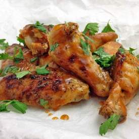 Baked Honey Sriracha Chicken Wings