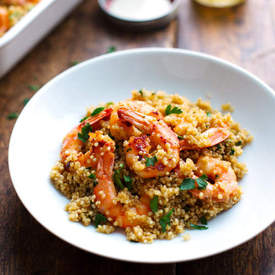 Garlic Butter Shrimp Quinoa