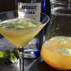 Yuzu Cocktail with Vodka and Mint