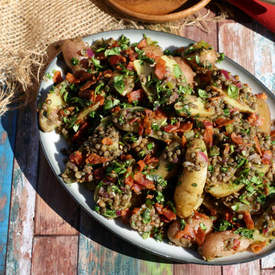 Lentil & Potato Salad w/ Bacon