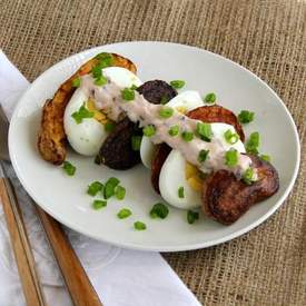 Deconstructed Potato Salad with Smoky Fingerlings 