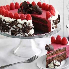 Chocolate Raspberry Bavarian Torte