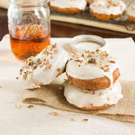 Maple & Bourbon Glazed Cake Coughnuts