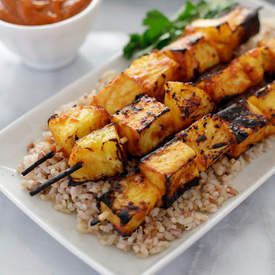 Grilled Pineapple Tofu Skewers