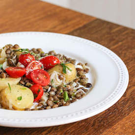 Vegan Lentil and Potato Salad