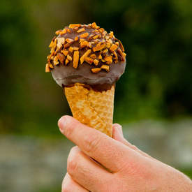 Homemade Coffee Ice Cream Drumsticks