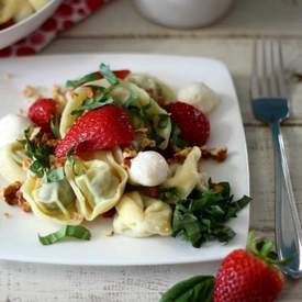 Strawberry Basil Pasta Salad