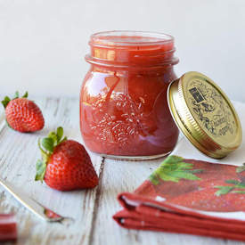 Vegan Strawberry Rhubarb Jam