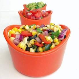 Charred Corn and Pepper Salsa