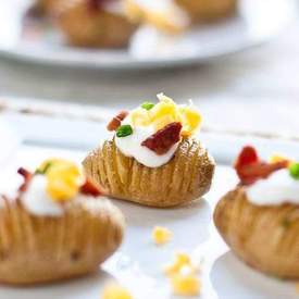 Loaded Hasselback Potato Bites