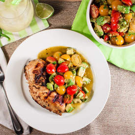 Cilantro Chicken with Pickled Salsa