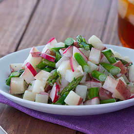 Asparagus and Radish Potato Salad