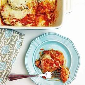 Layered Baked Eggplant Parmesan
