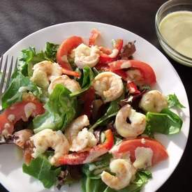 Shrimp Salad with Lemon Basil Dressing