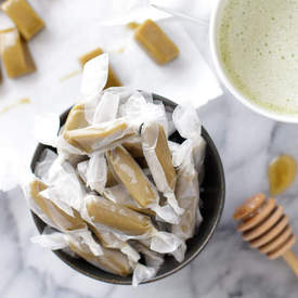 Honey Matcha Green Tea Caramels