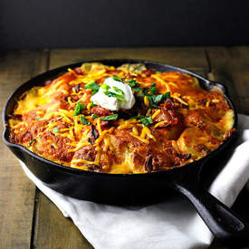 Loaded Skillet Potato au Gratin