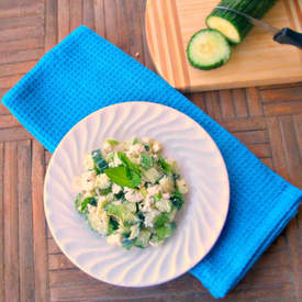 Egyptian Feta Cucumber Salad