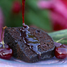 Chocolate Cherry Zucchini Cake