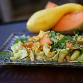 Zucchini, Squash & Cantaloupe Salad