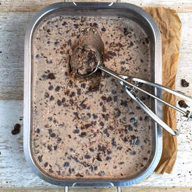 Homemade No-Churn Coffee Ice Cream